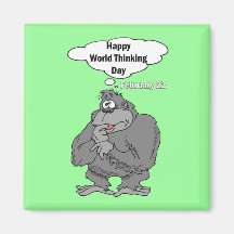 Happy World Thinking Day February 22 Magnet