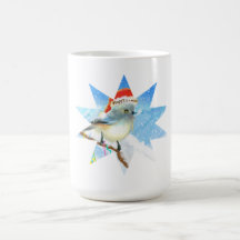 Happy x-mas blue bird Mug