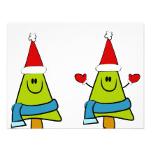 Happy XMas Trees Invitations