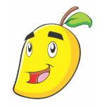 Happy Yellow Mango Fruit t-shirts