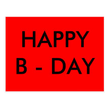 HAPPYB - DAY POST CARDS