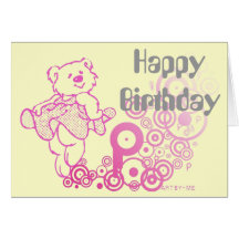 HappyBirthday dancing bear Card