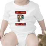 HappyBirthday Script  - ALPHA Alphabet Decorative Bodysuit