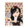 Harajuku Girl Mayumi with Sugar Overkill Friends Postcard