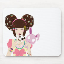 Harajuku Girl Yuriko Mousepad