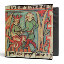 Harald I Fairhair greeting Guthrum 'Flateybok' binders