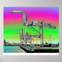 Harbour Cranes Print