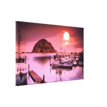 Harbour Hues Painting Wrapped Canvas Print