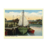 Harbour Scene, Gloucester, MA Vintage Postcard