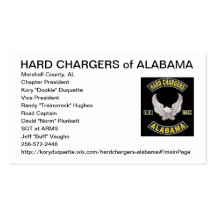 Hard Chargers LE MC Business Card Template