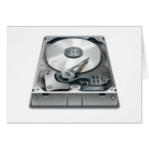 Hard Disc Greeting Card