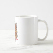Hard Hitter Crown Skull White Mug