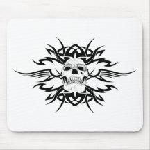 Hard Hitter Flying Skull Mouse Pad