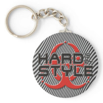 hard Is my style - hardstyle stripes Keychain