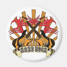 Hard Rock Guitars Refrigerator Magnet