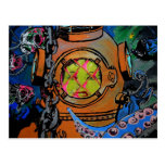 "Hard times for the Aquanaut" Postcard