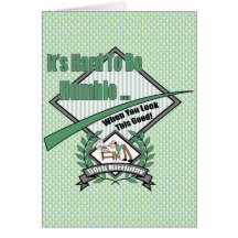 Hard To Be Humble 50th Birthday Party Invitations Greeting Card