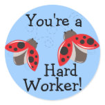 Hard Worker Reward Stickers - Ladybugs