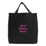 Hard Working Nanny Canvas Bag