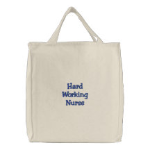 Hard Working Nurse Canvas Bags