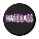 HARDBASS hard bass music Fridge Magnet