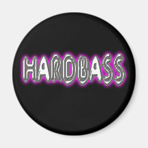 HARDBASS hard bass music Fridge Magnet