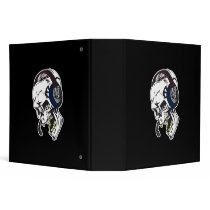 hardcore dee jay skull vinyl binders