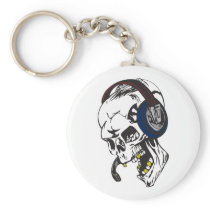 hardcore dee jay skull key chains