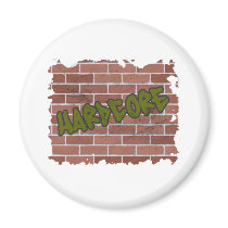 hardcore graffiti  design fridge magnet