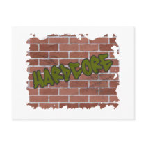 hardcore graffiti  design postcards