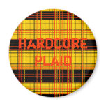 Hardcore Plaid Fridge Magnets