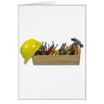 HardHatLongWoodenToolbox091711 Greeting Card