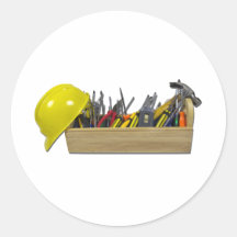 HardHatLongWoodenToolbox091711 Sticker