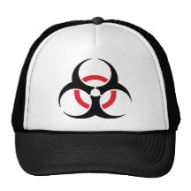 hardstyle black red icon mesh hat