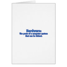 Hardware Can Be Kicked Greeting Card