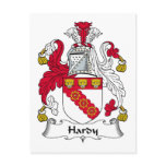 Hardy Family Crest postcards
