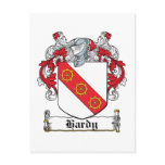 Hardy Family Crest postcards