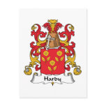 Hardy Family Crest postcards