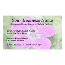 Hardy Geranium In Bloom Business Cards