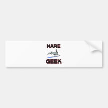 Hare Geek Bumper Sticker