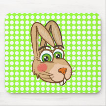 Hare green mousepad
