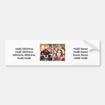 HARE KRISHNA HARE KRISHNA . BUMPER STICKER