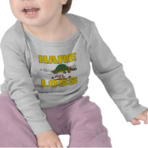 hare loss funny hair loss fable pun cartoon tshirts