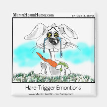 Hare Trigger Emotions Refrigerator Magnets