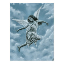 Hark christmas angel sing Postcard