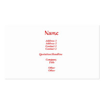 Hark the herald Angels sing... Business Card Template