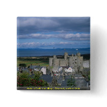 Harlech Castle and village, Gwynedd, northern Wale Buttons