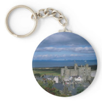 Harlech Castle and village, Gwynedd, northern Wale Key Chains
