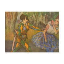 Harlequin and Columbine by Edgar Degas Post Card