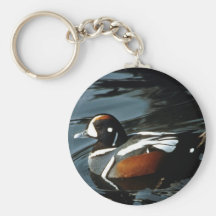 Harlequin Duck Keychain